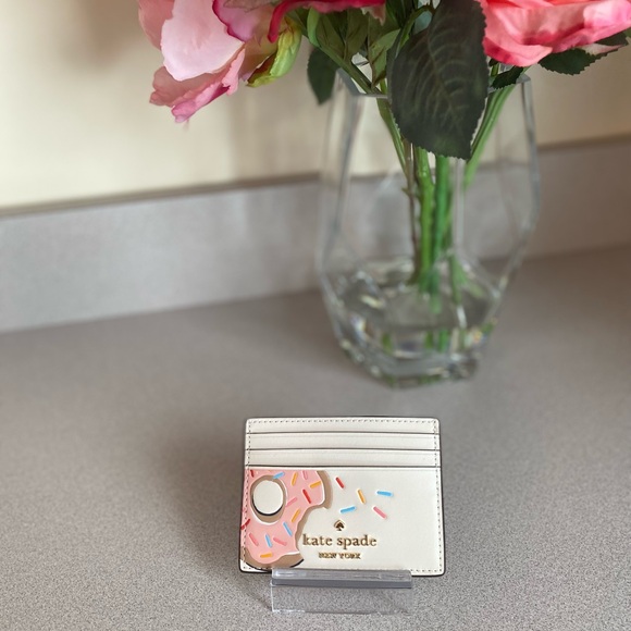 kate spade Handbags - Kate Spade New York Coffee Break Donut Small Slim Card Holder